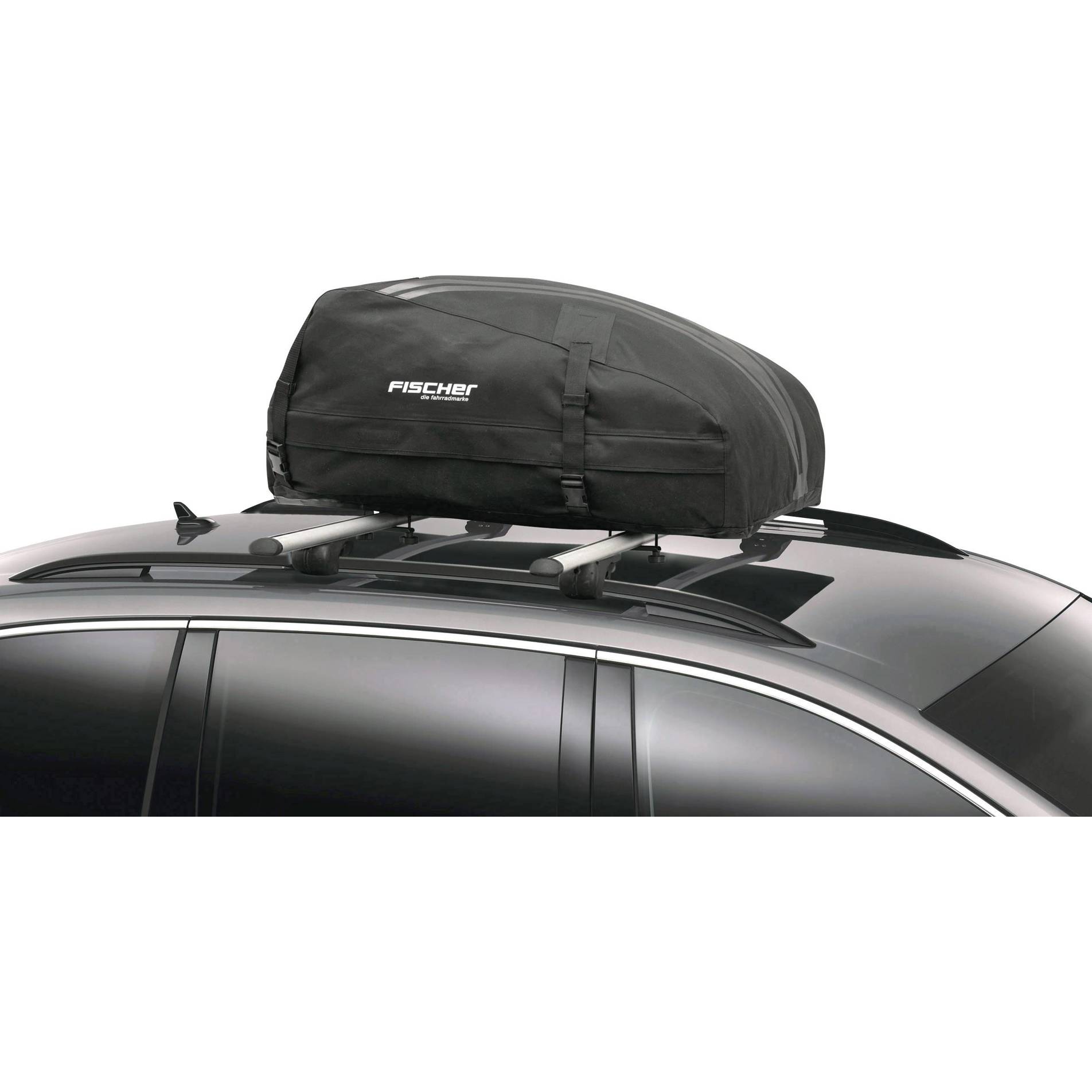 FISCHER FAHRRAD - 126000 - Faltbare Dachbox Schwarz (100 x 80 x 40 cm)