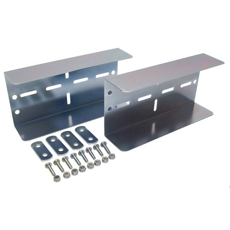Berger & Schröter - 31409 Beleuchtungshalter-Set (verzinkt) für Heckträger